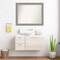 Parlor Silver Non-Beveled Custom Framed Bathroom Vanity Wall Mirror